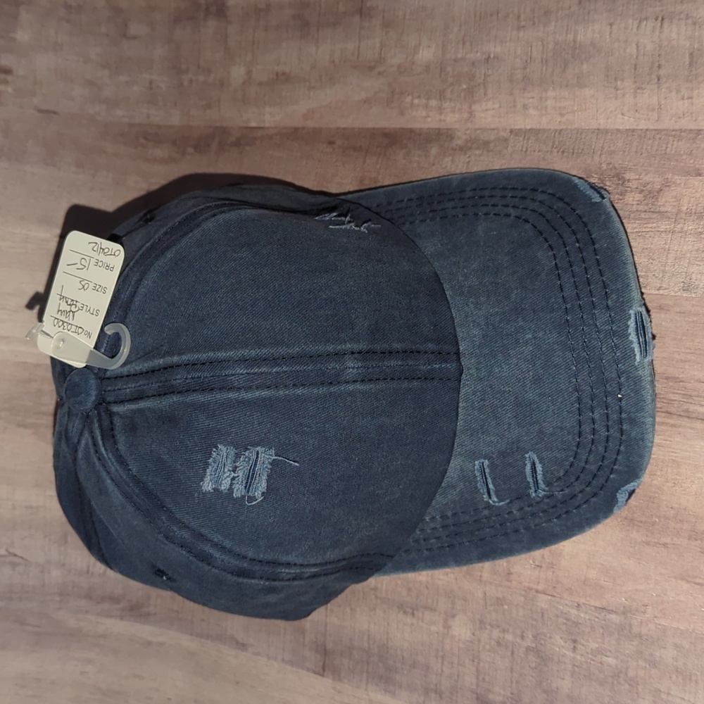 Distressed Ponytail Cap